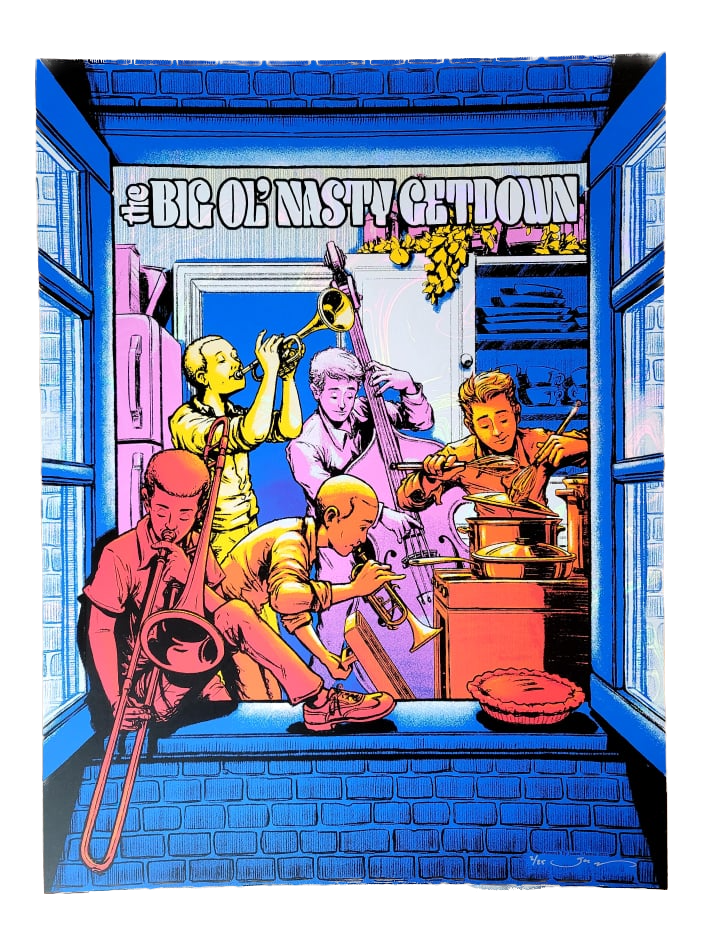 Big Ol' Nasty Getdown x James Flames - 18"x24" - Limited Edition Print