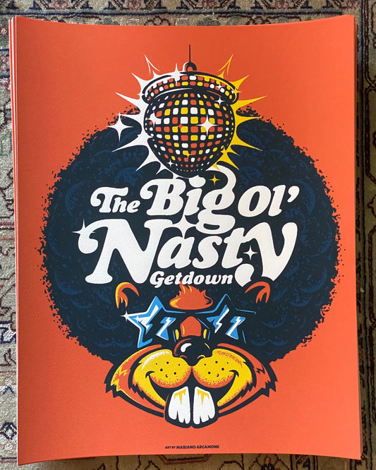 Big Ol' Nasty Getdown x Mariano Arcamone - Summer 2019 Tour Print