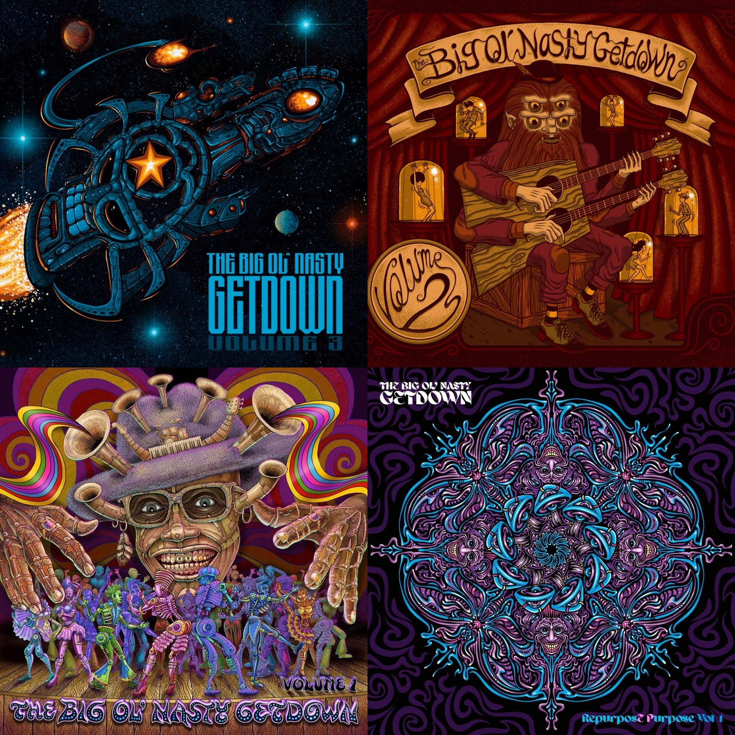 The Big Ol' Nasty Getdown - Funky 4 Pack Vinyl Bundle