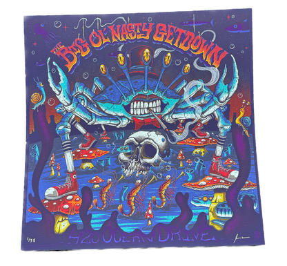 Big Ol' Nasty Getdown x Jim Mazza - 420 Ocean Drive-  Limited Edition 12"x 12" Print