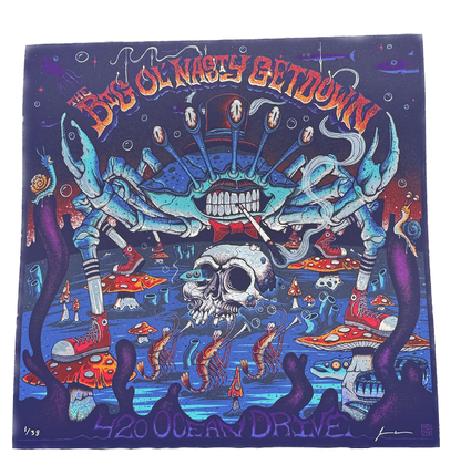 Big Ol' Nasty Getdown x Jim Mazza - 420 Ocean Drive-  Limited Edition 12"x 12" Print