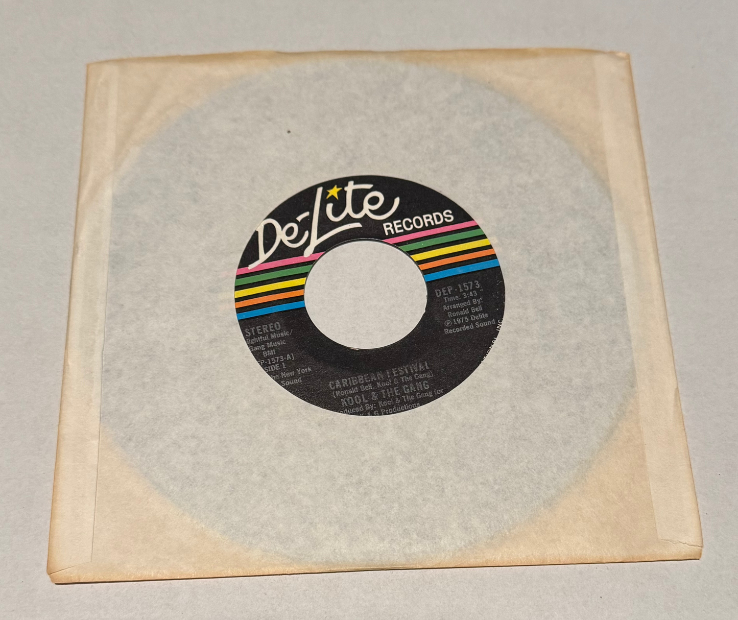 Kool & the Gang - 'Caribbean Festival' 7"