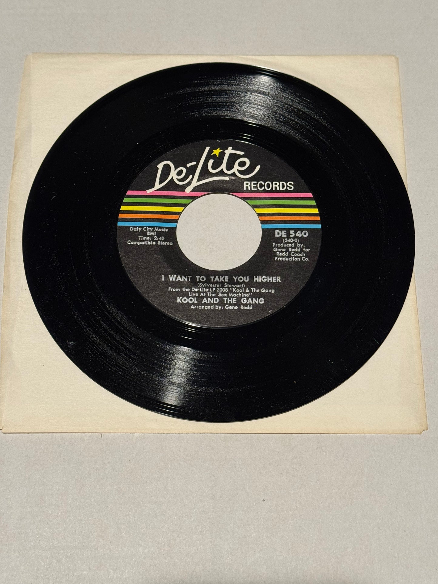 Kool & the Gang - 'I Want to Take You Higher/Pneumonia' 7" Vinyl