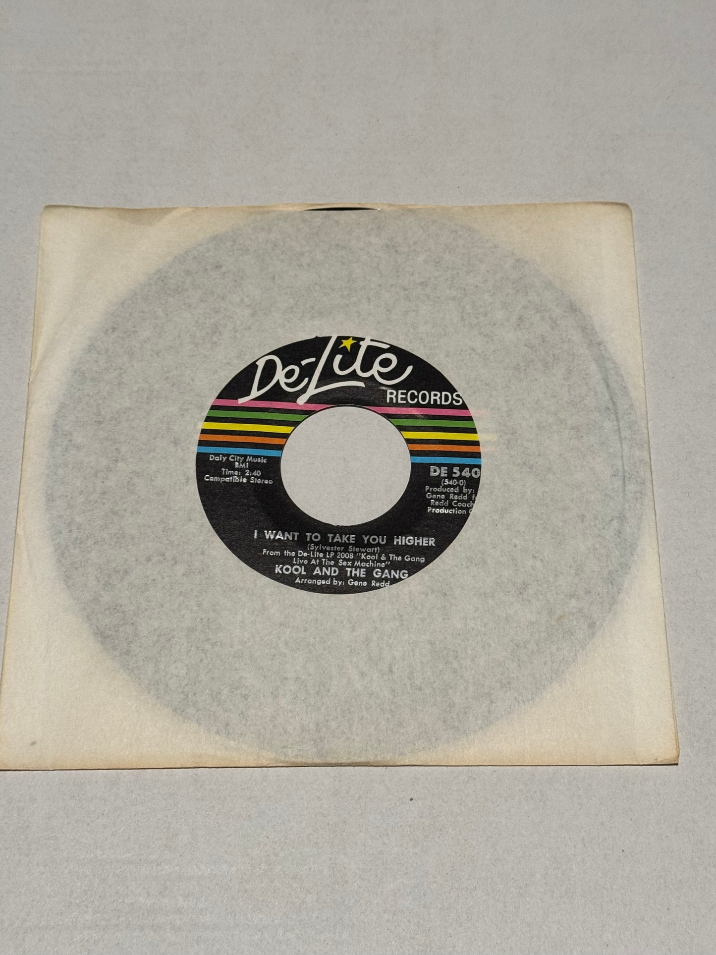 Kool & the Gang - 'I Want to Take You Higher/Pneumonia' 7" Vinyl