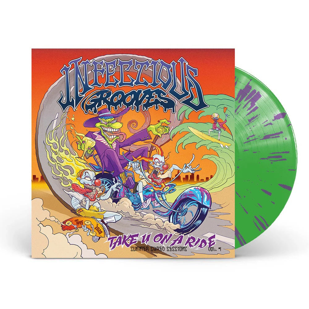 INFECTIOUS GROOVES - TAKE U ON A RIDE - GREEN/PURPLE SPLATTER VINYL EP