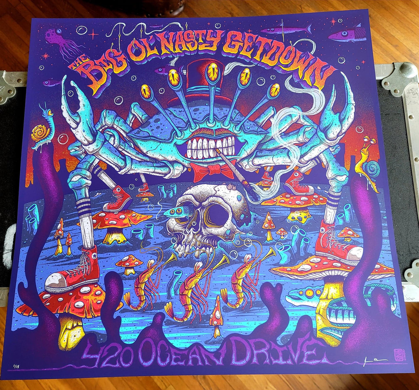 Big Ol' Nasty Getdown x Jim Mazza - 420 Ocean Drive-  Limited Edition Print