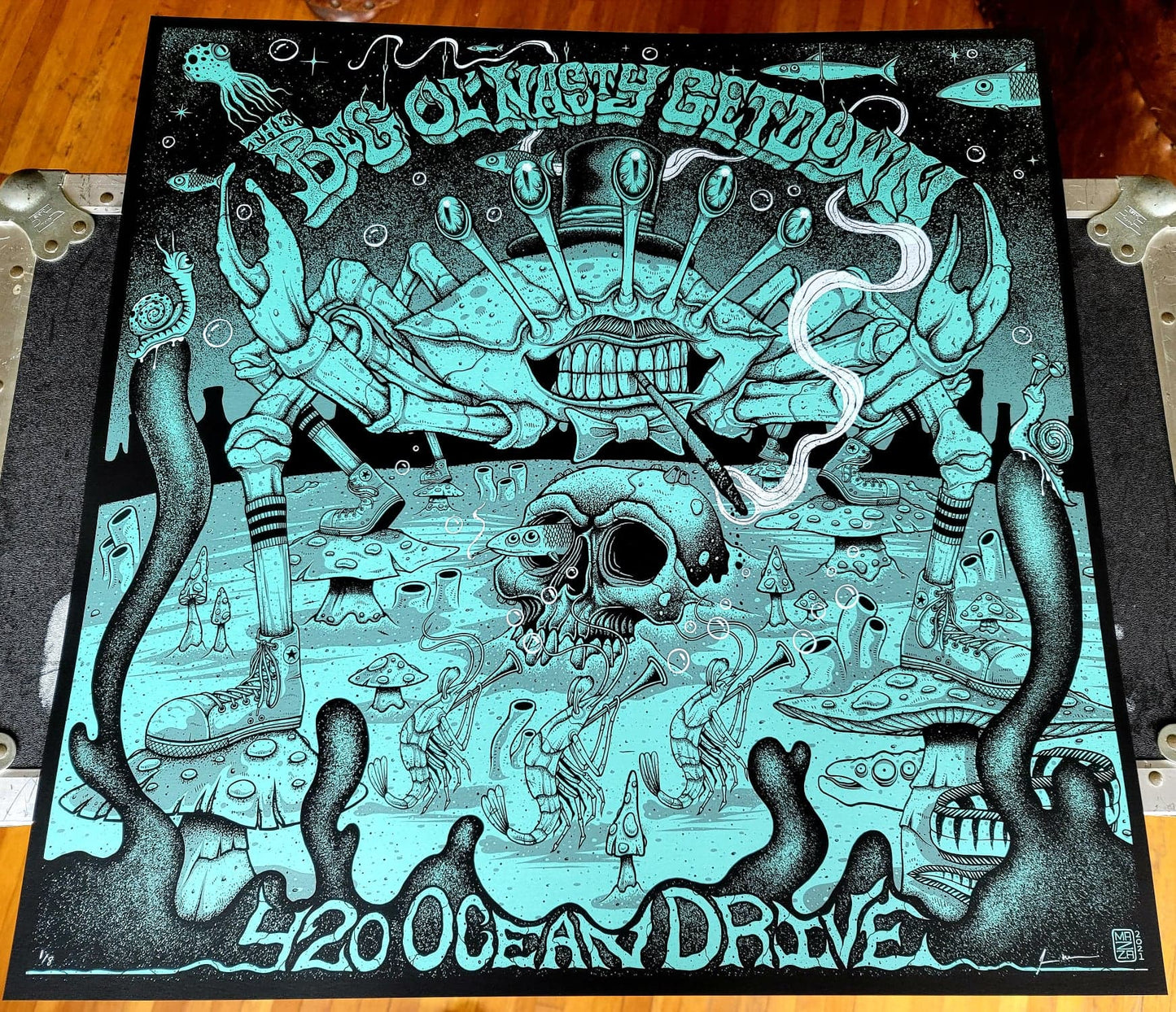 Big Ol' Nasty Getdown x Jim Mazza - 420 Ocean Drive-  Limited Edition Print