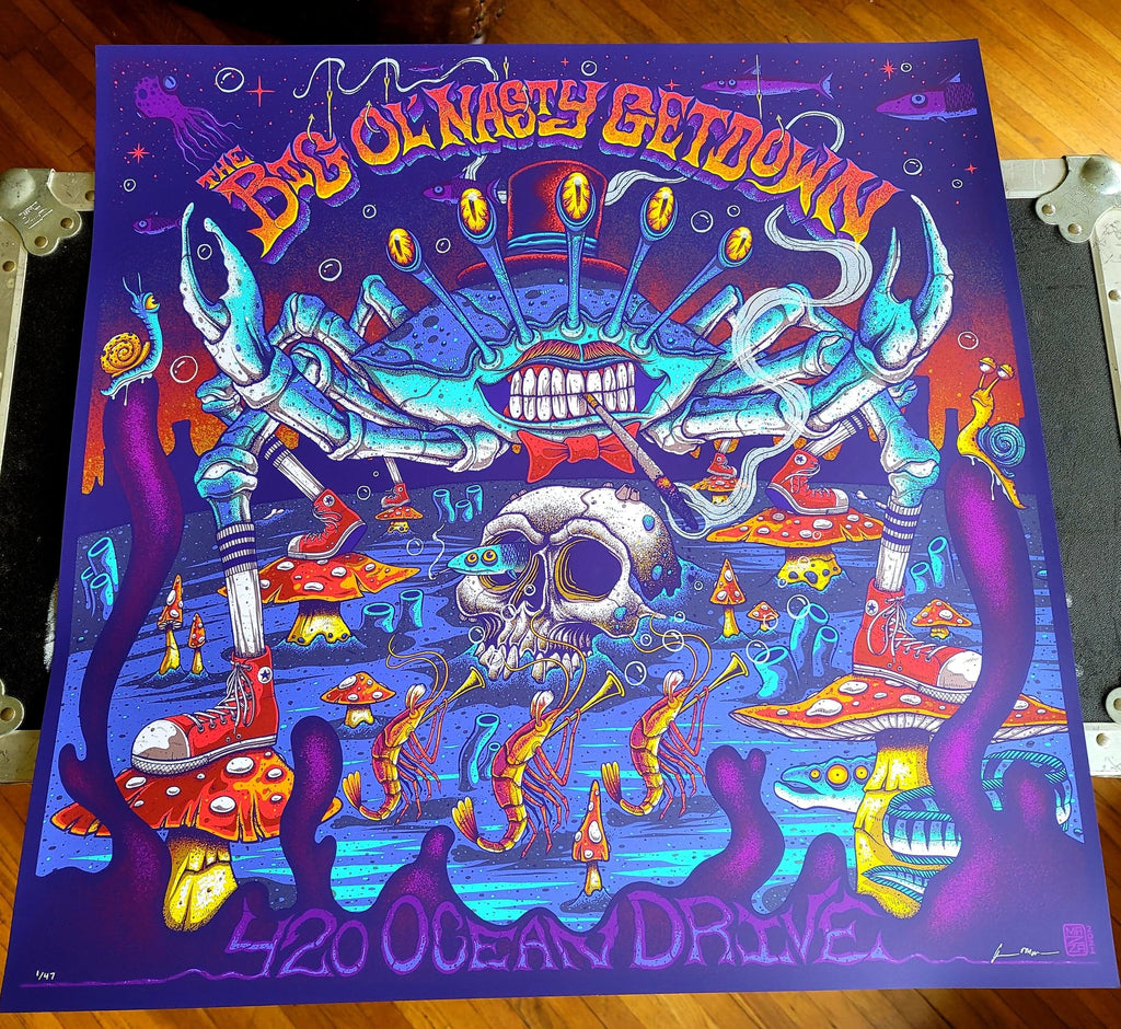 -- Big Ol' Nasty Getdown x Jim Mazza - 420 Ocean Drive-  Limited Edition Print
