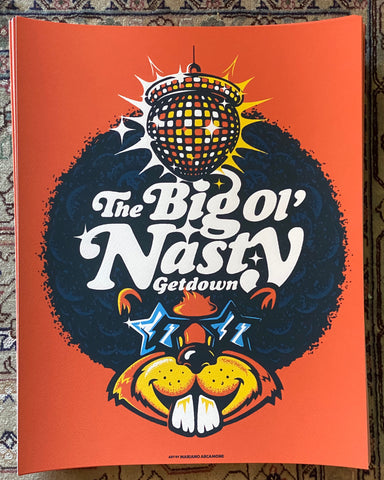 - Big Ol' Nasty Getdown x Mariano Arcamone - Summer 2019 Tour Print