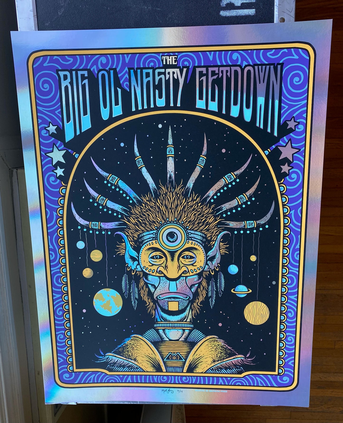 Big Ol' Nasty Getdown x Matt Leunig "Cosmic Warrior" Print
