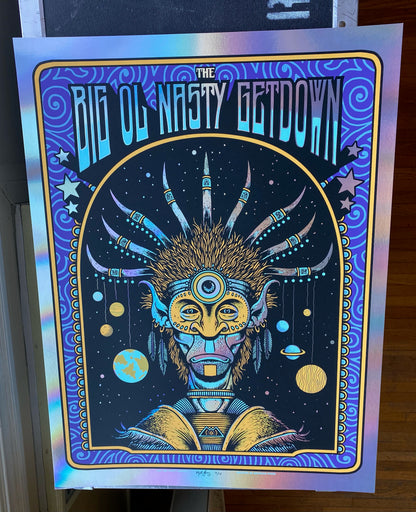 Big Ol' Nasty Getdown x Matt Leunig  - "Cosmic Warrior"  - Print