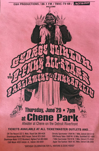 George Clinton and the P-Funk Allstars Handbill (circa 1980s)