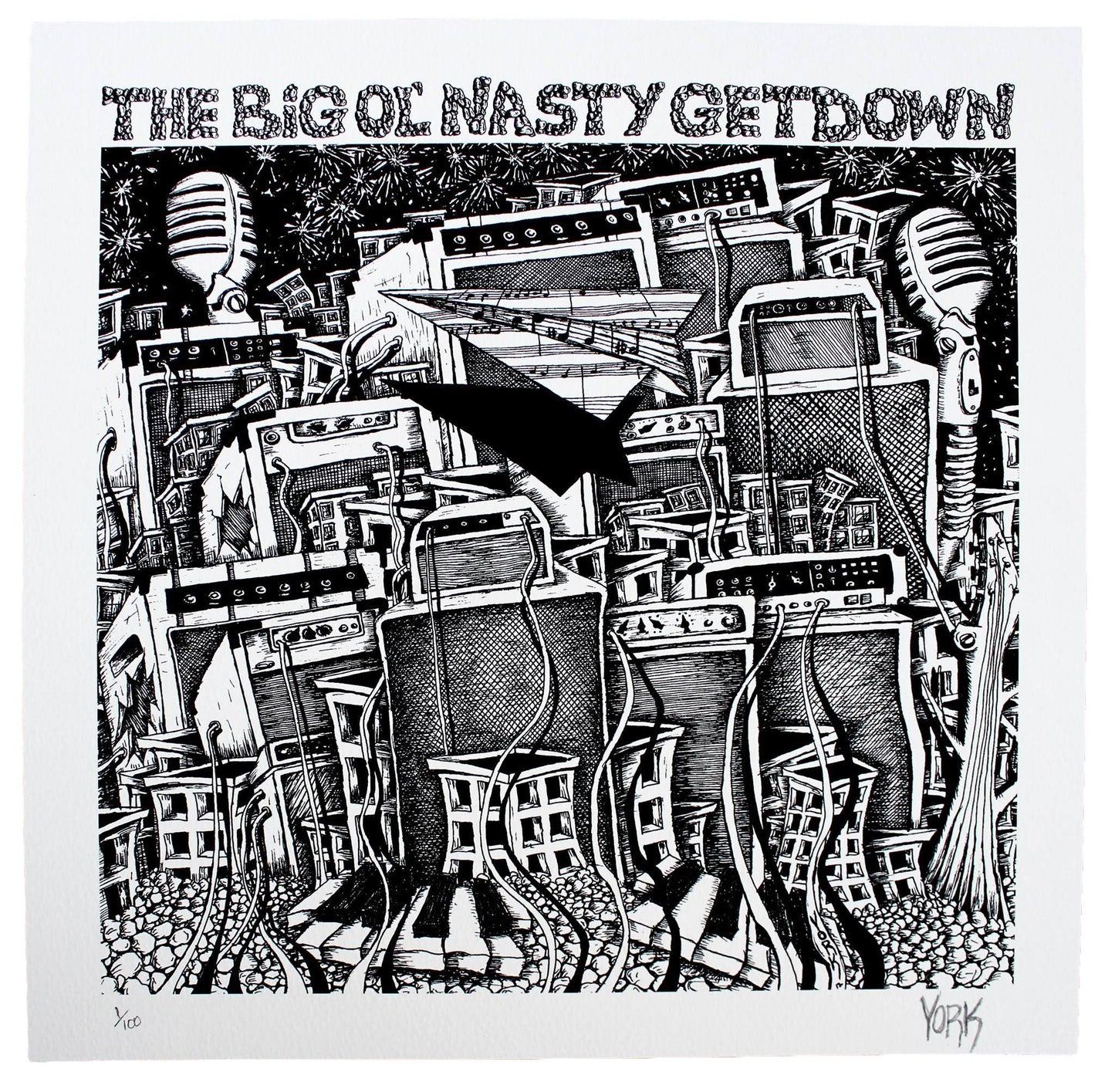 Big Ol' Nasty Getdown "Detroit" Limited Edition Print by Evan York