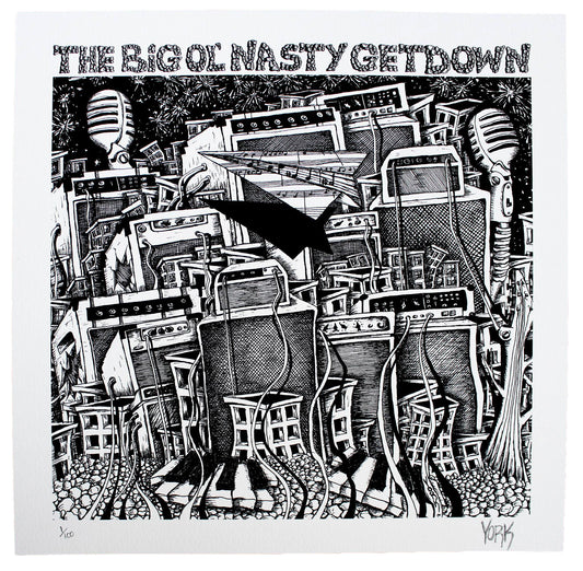 Big Ol' Nasty Getdown "Detroit" Limited Edition Print by Evan York